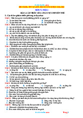 Đề Cương Ôn Giữa Học Kỳ 1 Vật Lí 12 Kết Nối Tri Thức 2025-2026