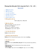 Phương trình điện phân NaCl nóng chảy NaCl → Na + Cl2 ↑