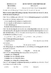 Đề thi thử tốt nghiệp THPT 2025 môn Vật lí bám sát đề minh họa - Đề 14