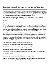 Đọc hiểu truyện ngắn Cô hàng xén của nhà văn Thạch Lam | Ngữ văn 11