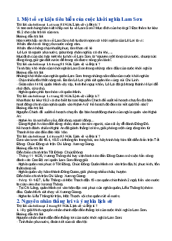 Giải SGK Lịch sử 7 Bài 19: Khởi nghĩa Lam Sơn (1418-1427) | Chân trời sáng tạo