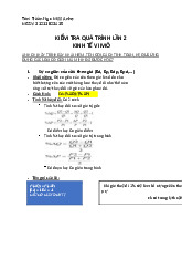 Bài kiểm tra quá trình lần 2 | Môn kinh tế vĩ mô