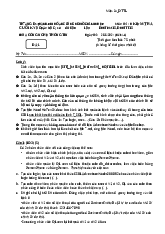 Đề cuối kì môn Hệ QTCSDL đề 1 | Cơ sở dữ liệu | Trường Đại học Công nghiệp TP.HCM