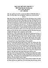 Bài Tập Giữa Kỳ Chương 2 - Kinh Tế Chính Trị Mác Lênin | Đại học Nguyễn Tất Thành