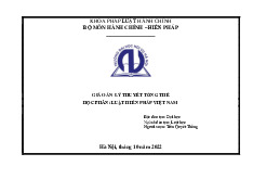 Căn cứ vào khái niệm đối tượng điều chỉnh, phương pháp điều chỉnh và quy phạm pháp luật phân tích trên đây, có thể định nghĩa ngành Luật hiến pháp một cách cụ thể như sau | Giáo án lý thuyết tổng thể Luật hiến pháp Việt Nam  | Học viện Hành Chính Quốc Gia