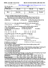Đề thi giữa học kỳ 1 môn Khoa học tự nhiên lớp 7 năm học 2024 - 2025 - Đề số 2 | Bộ sách Cánh diều