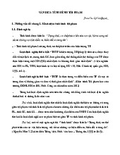 Vấn đề 3: Tình hình tội phạm trong tội phạm học môn Tội phạm học | Trường Đại học Luật Hà Nội