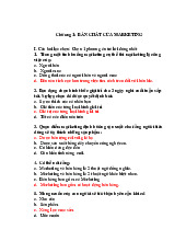 Trắc nghiệm ôn tập | Nguyên Lý Marketing | Đại học Tôn Đức Thắng