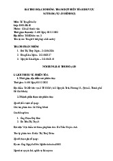 Bài thu hoạch - Tham dự phiên tòa sơ thẩm - Luật dân sự