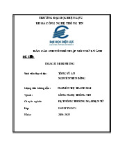 Báo Cáo Chuyên Đề Nhập Môn Xử Lý Ảnh - Hệ Thống Thương Mại Điện Tử | Đại học Điện lực