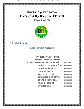 Tiểu luận đề tài : Cafe Trung Nguyên | Trường Đại học Nông Lâm TP.HCM