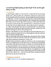 An ninh là gì? Quốc phòng an ninh là gì? Vị trí, vai trò quốc phòng an ninh