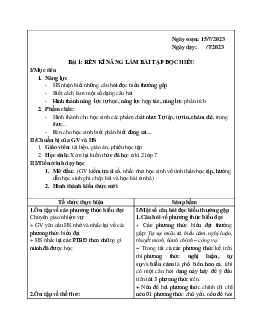 Giáo án ôn tập hè môn Ngữ văn lớp 8