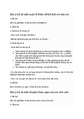 Văn mẫu lớp 6: Dàn ý viết bài văn kể lại một chuyến đi đáng nhớ của em