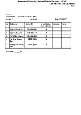 A Report - Laboratory experiment 1 : Chemical reactions | Bài báo cáo học phần Chemistry Laboratory | Trường Đại học Quốc tế, Đại học Quốc gia Thành phố Hồ Chí Minh