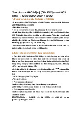 Xenlulozơ + HNO3 đặc | (C6H10O5)n + nHNO3 (đặc) → (C6H7O2(ONO)3)n + nH2O