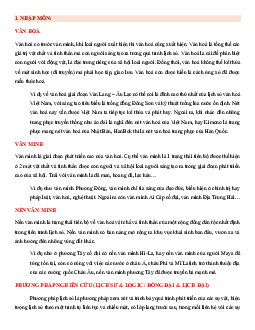 Lý thuyết môn Lịch sử văn minh thế giới phần Nhập môn