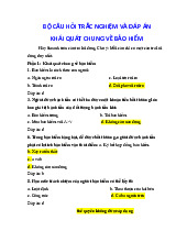 Bộ 100 câu hỏi trắc nghiệm và đáp án môn Nguyên lý bảo hiểm | Đại học Kinh tế Thành phố Hồ Chí Minh
