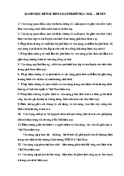 Danh mục tiểu luận Triết học Mác - Lênin | Trường Đại học Mở Hà Nội