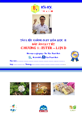 Tài liệu giảng dạy Hóa học 12 kèm đáp án chi tiết