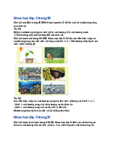 giải SGK Khoa học lớp 5 Cánh diều Bài 19: Chức năng của môi trường đối với sinh vật