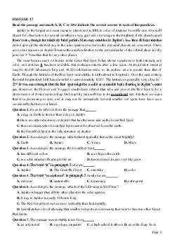 PASSAGE 17_Theme 1. Environment and Nature (Môi trường và thế giới tự nhiên)