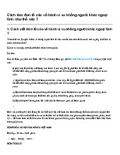 Cách làm đơn tố cáo về hành vi vu khống người khác ngoại tình như thế nào ?