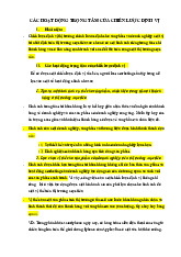 Chiến Lược Định Vị Thị Trường: Hoạt Động và Đặc Điểm SWOT môn Marketing căn bản | Trường đại học Mở Hà Nội