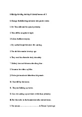 Bài tập ôn hè Tiếng Anh lớp 8 lên lớp 9 Global Success năm 2025 số 3