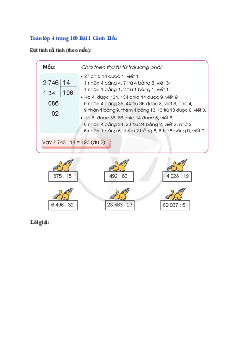 Bài 45: Toán lớp 4 Luyện tập trang 100, 101 Cánh diều