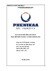 Bài tập lớn kết thúc học phần Nhập môn Khu vực học và Đông Phương Học | Trường Đại học Phenikaa | Khoa Đông Phương Học