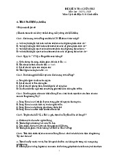 Đề thi giữa học kỳ 1 môn Lịch sử & Địa Lý lớp 8 năm học 2024 - 2025 | Bộ sách Cánh diều