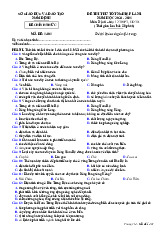 Đề thi thử tốt nghiệp THPT 2025 môn Địa lí lần 1 Sở GD&ĐT Nam Định