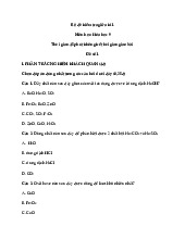 TOP 9 đề thi giữa học kỳ 1 môn Khoa học tự nhiên lớp 9 năm học 2024 - 2025