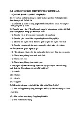 Đáp Án Trắc Nghiệm môn Triết học Mác - Lênin | Trường đại học Mở Hà Nội