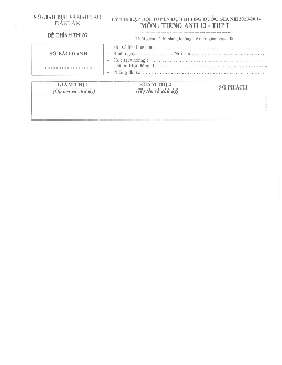 Đề thi lập đội tuyển dự thi HSG Quốc Gia tỉnh Đắk Lắk môn Tiếng Anh năm 2013-2014