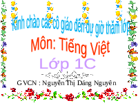 Giáo án điện tử Tiếng việt 1 bài 1 Chân trời sáng tạo : Gia đình thân thương