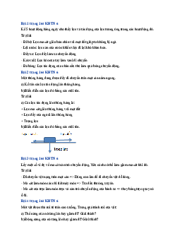 Giải sách giáo khoa môn Khoa học tự nhiên lớp 6 Bài tập Chủ đề 9 và 10 | Sách Cánh Diều