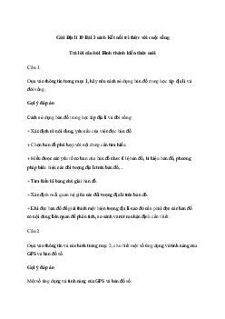 Địa lí 10 Bài 3: Sử dụng bản đồ trong học tập và đời sống, một số ứng dụng của GPS và bản đồ số trong đời sống