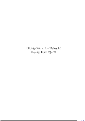 Bài tập Chương 1,2,3 - Xác suất thống kê | Trường Đại học Khoa học Tự nhiên, Đại học Quốc gia HCM