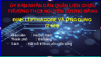 Giáo án điện tử Toán 8 Bài 35 Kết nối tri thức: Định lí Pythagore và ứng dụng