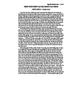 PHÂN TÍCH NHÂN VẬT HỘ TRONG “ĐỜI THỪA” - TÁC PHẨM NAM CAO