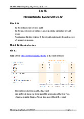 Tài liệu tham khảo Java servlet| Môn Lập trình hướng đối tượng| Trường Đại học Bách Khoa Hà Nội