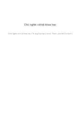 Tiểu luận môn Chủ nghĩa xã hội khoa học  - trường đại học kinh tế thành phố Hồ chí minh.