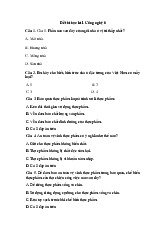 Đề thi học kỳ 1 môn Công nghệ lớp 6 năm học 2024 - 2025 - Đề số 2 | Bộ sách Kết nối tri thức