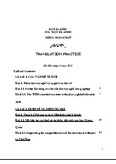 Đào tạo nghề và thương mại toàn cầu | Biên dịch 1 | Học viện Tài chính