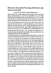 Phân tích nhân vật bé Thu trong Chiếc lược ngà chọn lọc hay nhất