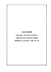 Giáo Trình Môn An toàn lao động | Trường Cao đẳng Kỹ thuật Công nghệ Nha Trang