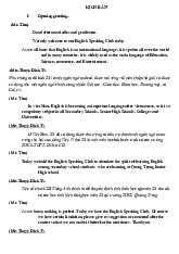 Kịch bản CLB Tiếng Anh - Tài liệu tổng hợp