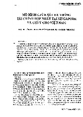 Mô Hình Giám Sát Tài Chính Hợp Nhất Tại Singapore: Gợi Ý Cho Việt Nam | Giám sát tài chính | Học viện Tài chính